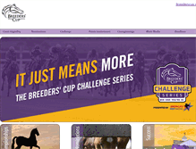 Tablet Screenshot of members.breederscup.com